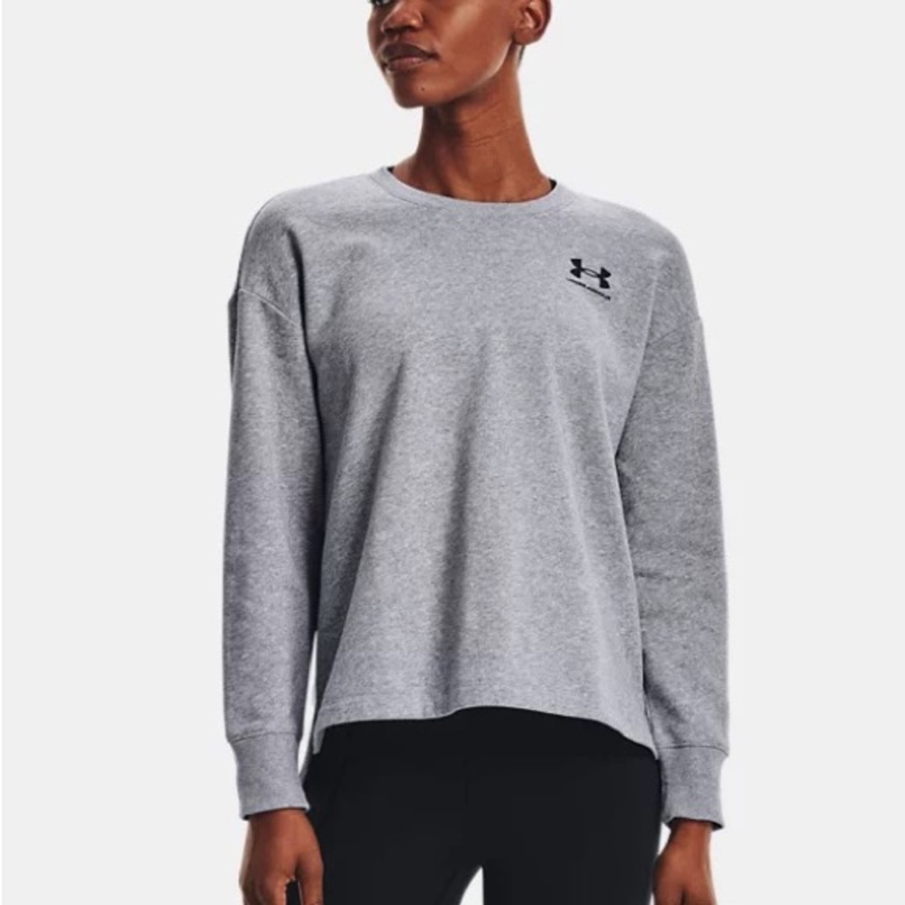NWT Under Armour size L Rival Fleece oversized crew